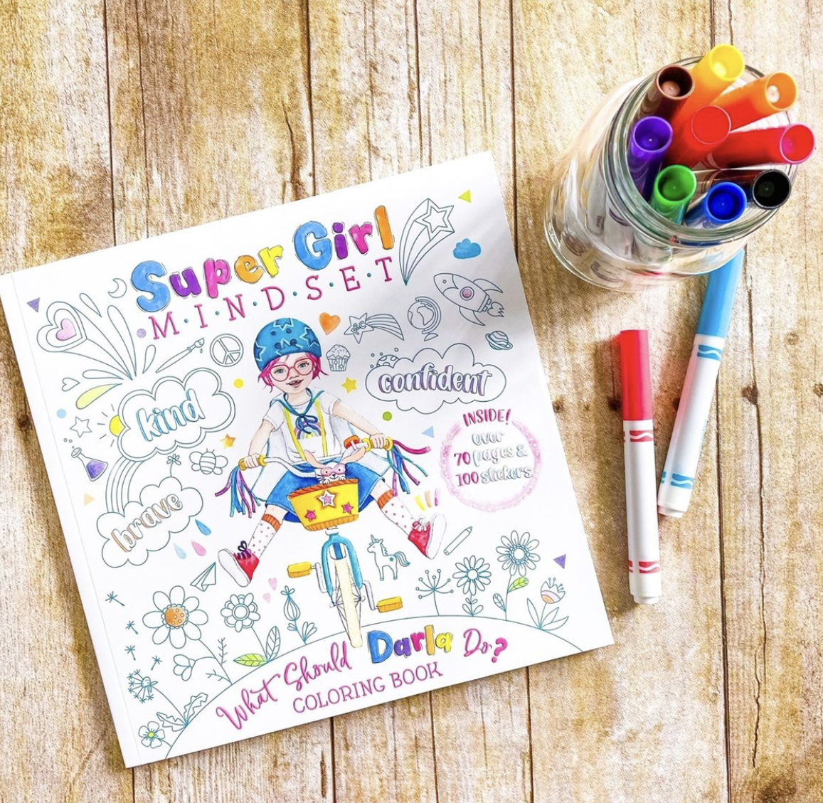 Super Girl Mindset - What Should Darla Do? Coloring Book