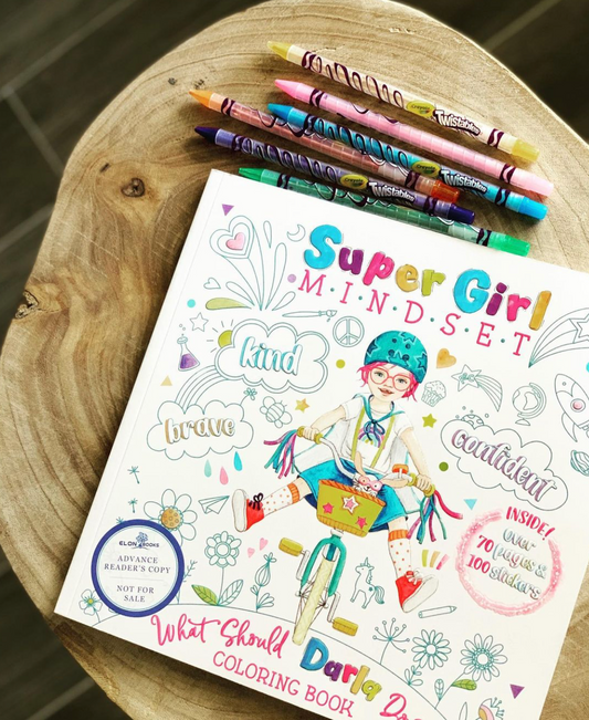 Super Girl Mindset - What Should Darla Do? Coloring Book