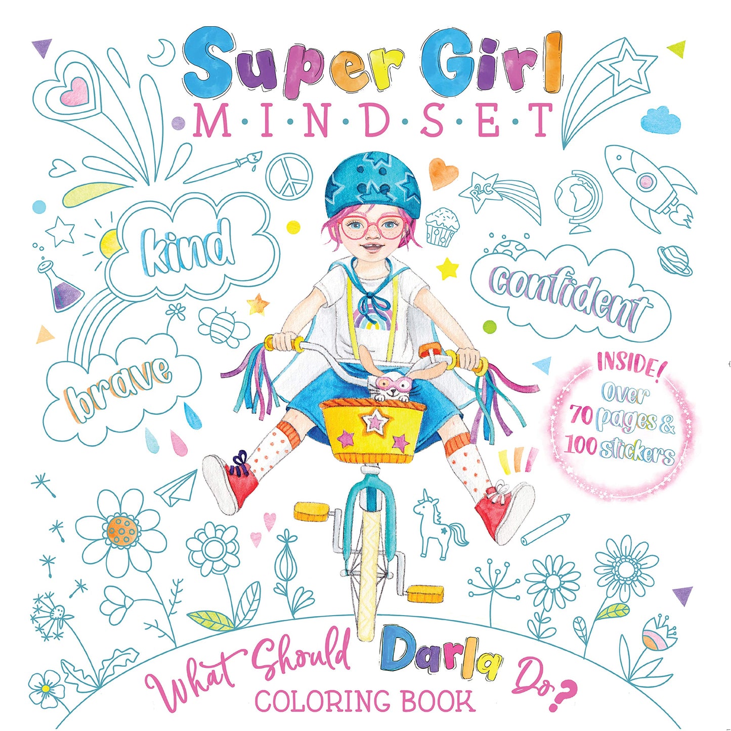 Super Girl Mindset - What Should Darla Do? Coloring Book